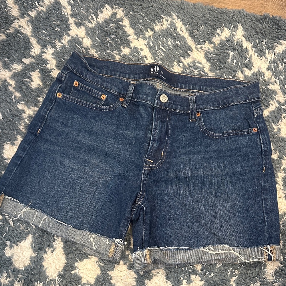 GAP Women's Dark Blue Jean Shorts